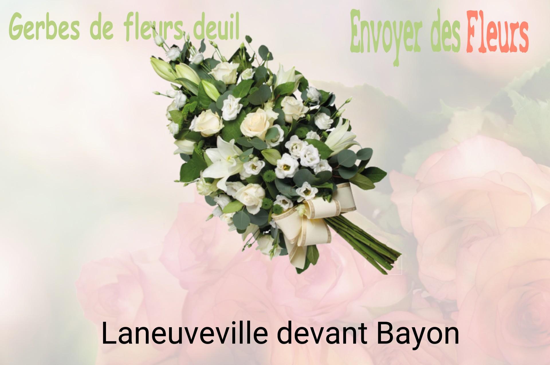 Gerbe de fleurs de deuil livrée à Laneuveville-devant-Bayon